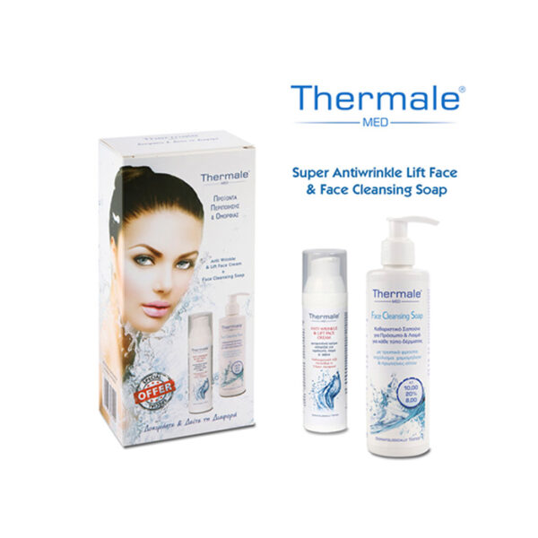 Thermale Med Face Cleansing Soap 250ml και Thermale Med Antiwrinkle & Lift Face Cream 75ml