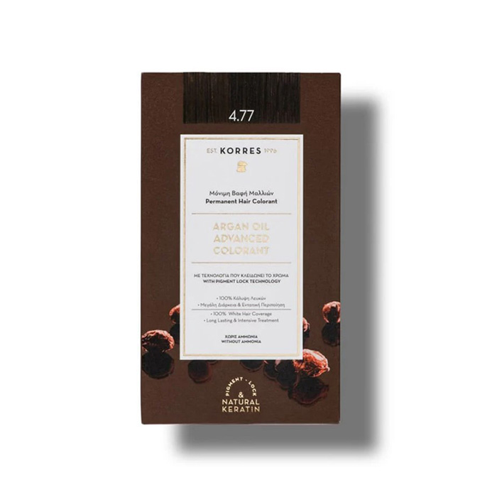 Korres Argan Oil Advanced Colorant 4.77 Σκούρο Σοκολατί