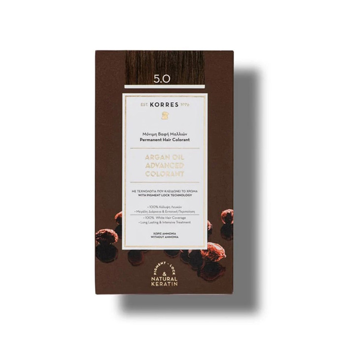 Korres Argan Oil Advanced Colorant 5.0 Aνοιχτό Καφέ