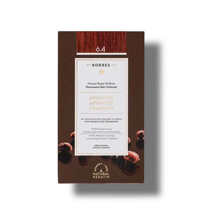 Korres Argan Oil Advanced Colorant 6.4 Ξανθό Σκούρο Χάλκινο