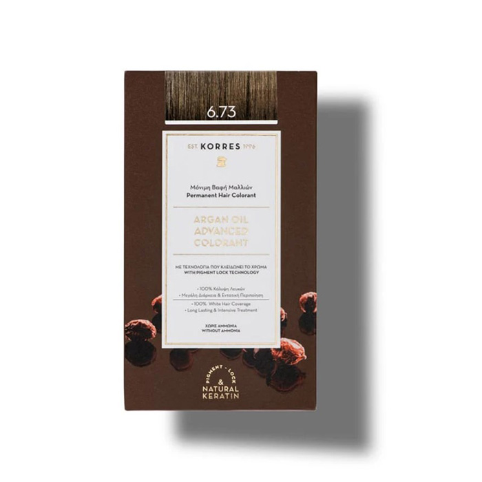 Korres Argan Oil Advanced Colorant 6.73 Χρυσό Kακάο