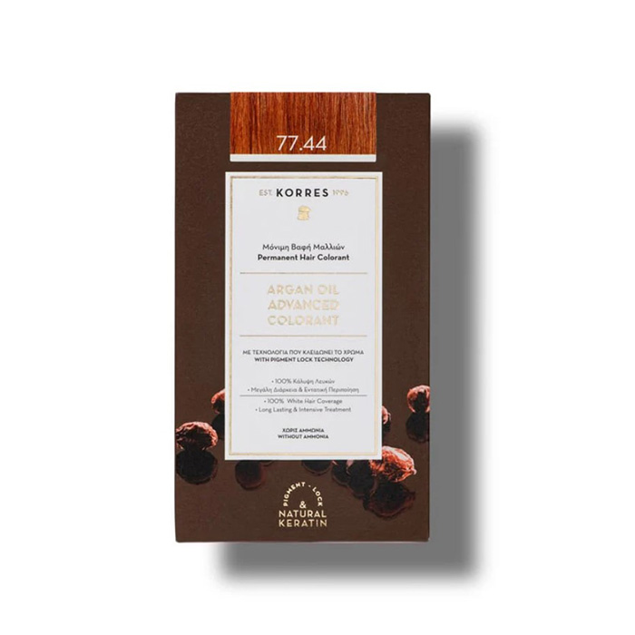 Korres Argan Oil Advanced Colorant 77.44 Ξανθό Έντονο Χάλκινο