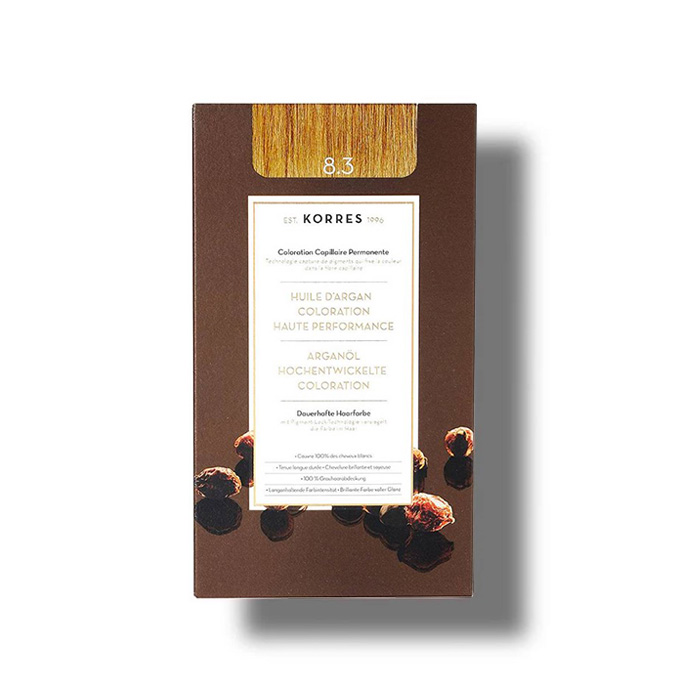 Korres Argan Oil Advanced Colorant 8.3 Ξανθό Ανοιχτό Χρυσό / Μελί