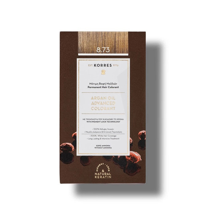 Korres Argan Oil Advanced Colorant 8.73 Χρυσή Kαραμέλα