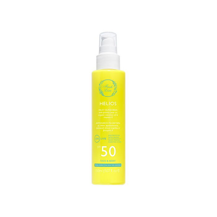 Fresh Line Helios Αντηλιακό Γαλάκτωμα SPF50 για Πρόσωπο & Σώμα