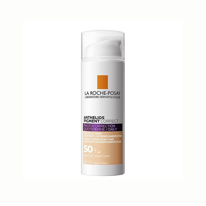 La Roche Posay Anthelios Pigment Correct SPF50+ Αντηλιακό Προσώπου με Χρώμα για Κηλίδες