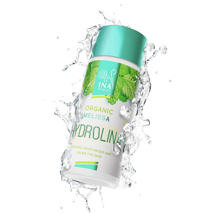 INA Essentials-Hydrolina Melissa-Βιολογικό ανθόνερο Μελισσόχορτου, για Δερματίτιδα και Ερεθισμούς του δέρματος