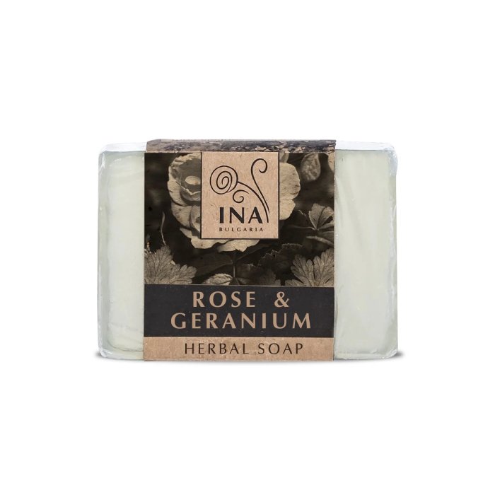 INA Essentials-Φυσικό σαπούνι με έλαιο Τριαντάφυλλου και Γεράνι.